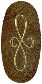 DASOV 601 GD SH BR Gold Scroll Shimmer Brown Background